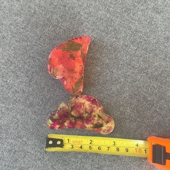 #197 Pressed Flower Claw Hair Clip - Picture 7 of 16